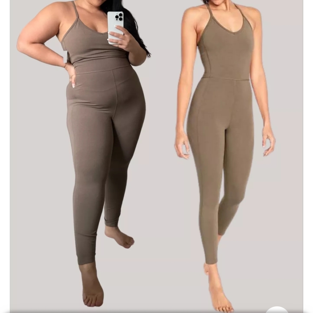 Old Navy Women's Brown Leggings Jumpsuit